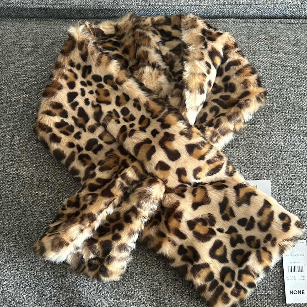 Ann Taylor Leopard Scarf
